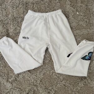 White fox sweat pants